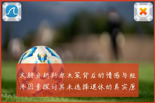 文胖分析科尔决策背后的情感与经济因素探讨其未选择退休的真实原因